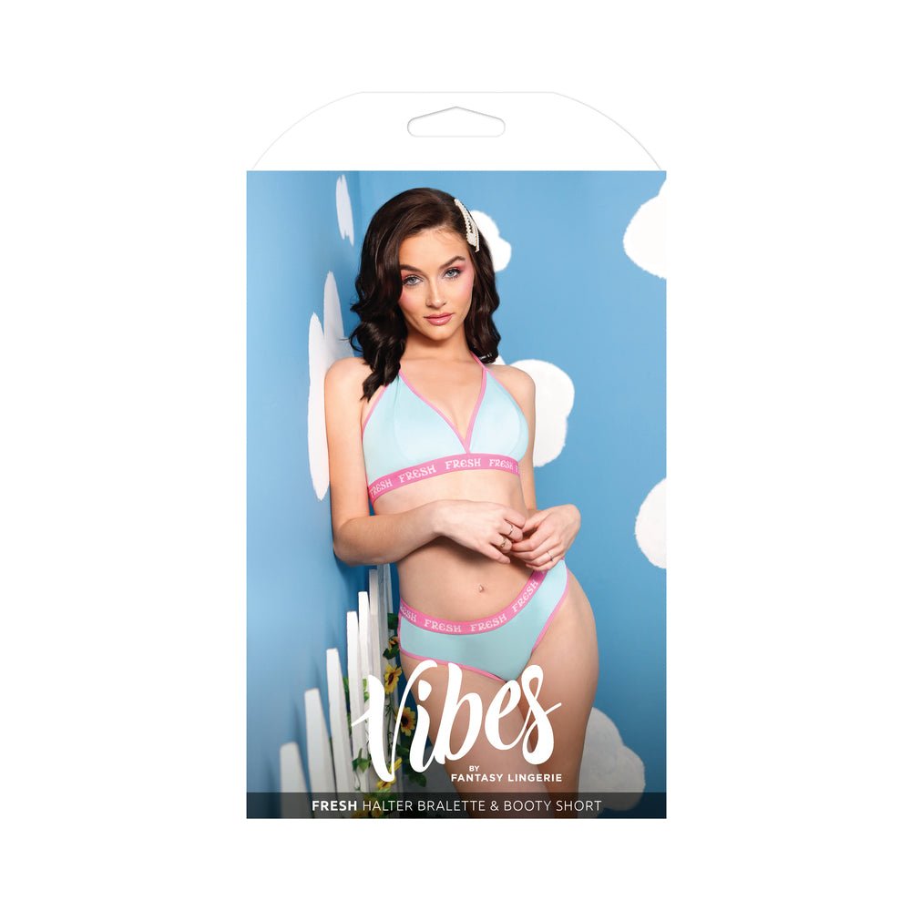 fantasy-lingerie-vibes-fresh-halter-bralette-booty-short-light-blue-lxl Fantasy Lingerie Vibes Fresh Halter Bralette & Booty Short Light Blue L/XL - Image 1