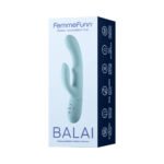 FemmeFunn Balai Rechargeable Silicone Swaying Motion Dual Stimulation Vibrator Light Blue - Image 2