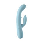 FemmeFunn Balai Rechargeable Silicone Swaying Motion Dual Stimulation Vibrator Light Blue - Image 4