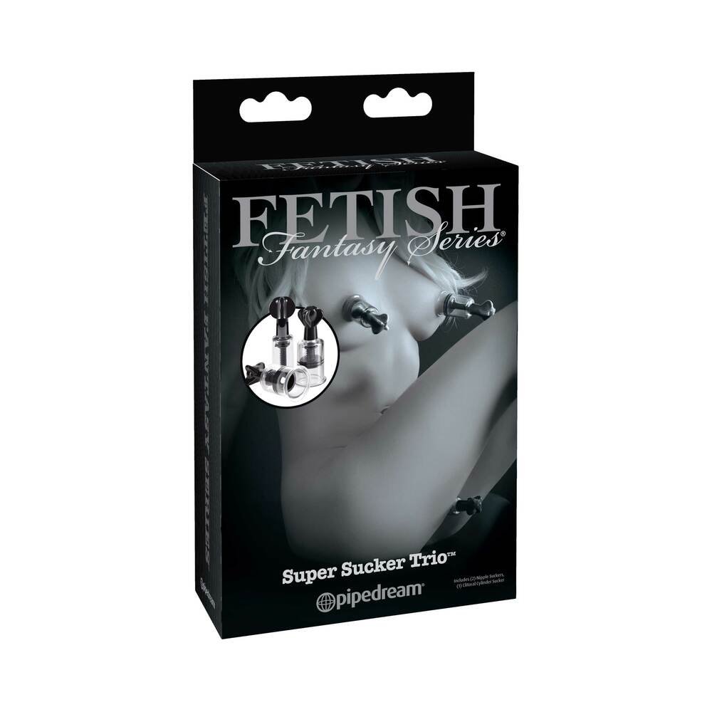 fetish-fantasy-series-limited-edition-super-suckers-trio-clearblack Fetish Fantasy Series Limited Edition Super Suckers Trio Clear/Black - Image 1