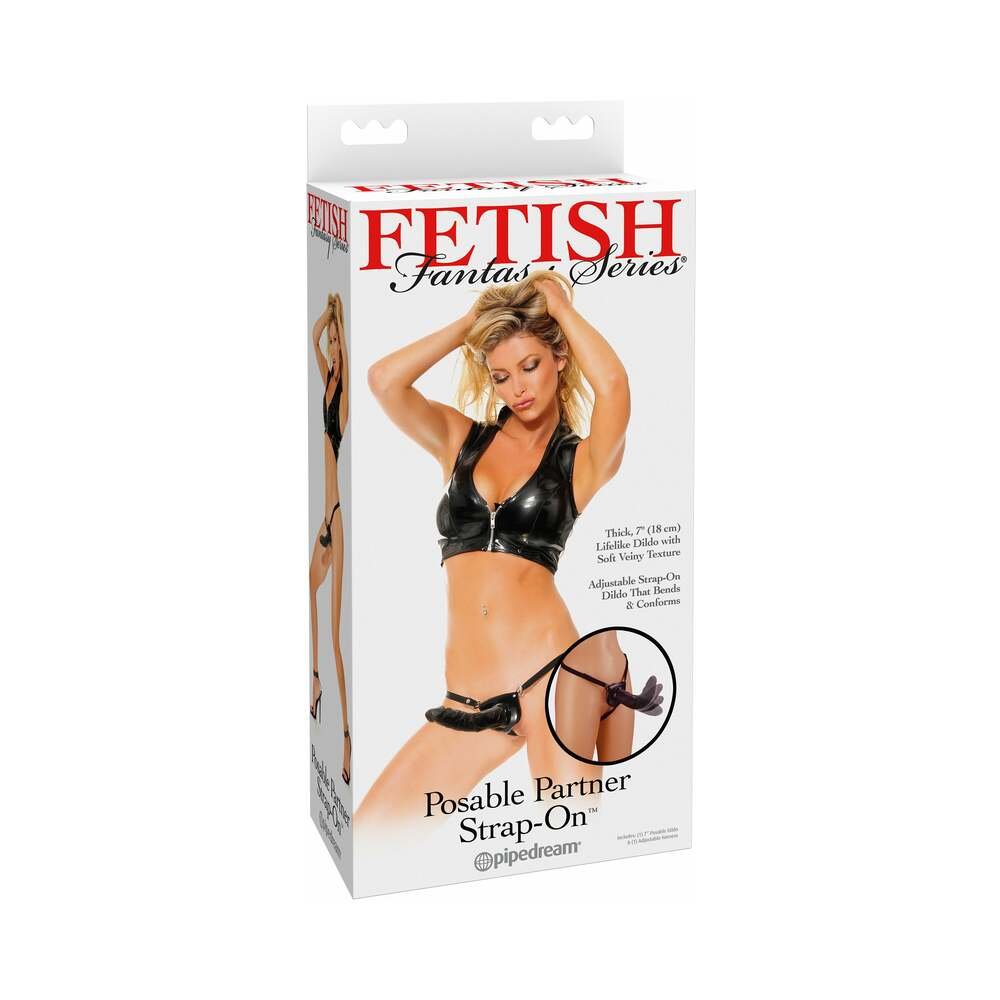 fetish-fantasy-series-posable-partner-strap-on-with-7-in-dildo-black Fetish Fantasy Series Posable Partner Strap-On With 7 in. Dildo Black - Image 1