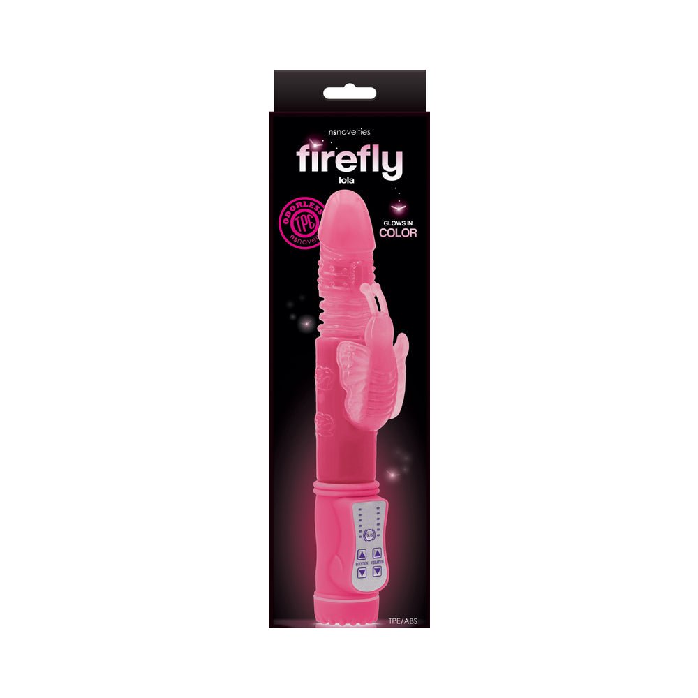 firefly-lola-thrusting-butterfly-vibrator-pink Firefly Lola Thrusting Butterfly Vibrator Pink - Image 1