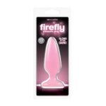 Firefly Pleasure Plug Medium Glow-in-the-Dark Anal Plug Pink - Image 2