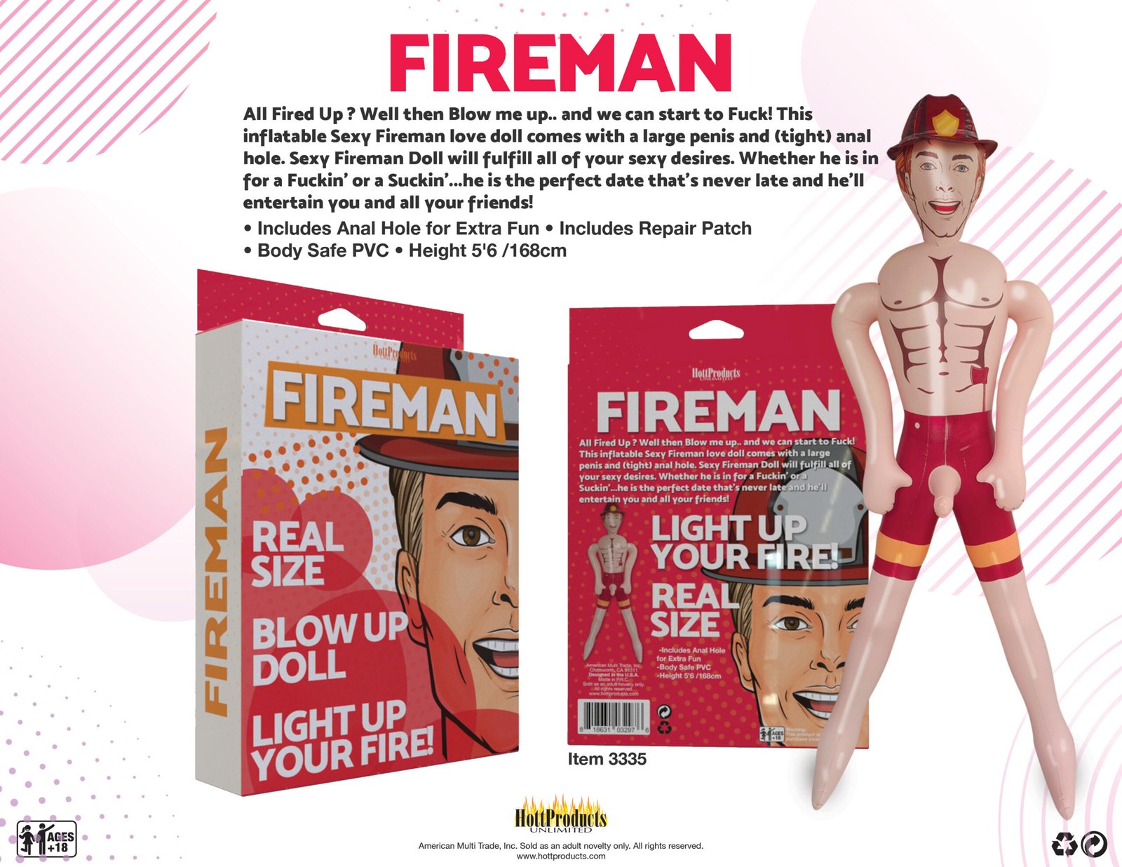 fireman-inflatable-party-doll Fireman - Inflatable Party Doll - Image 1