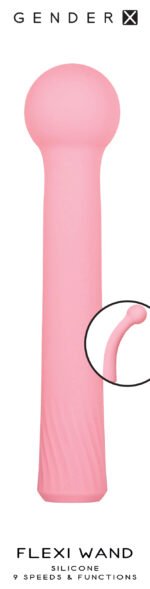 Flexi Wand Rechargeable Bendable Vibrating Wand – Pink - Image 7