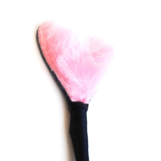 fluffy-heart-crop-leatherpink Fluffy Heart Crop (Leather/Pink) - Image 1
