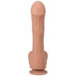 Fort Troff Uncut Thruster Mini Fuck Machine Rechargeable Remote-Controlled Silicone 8.5 in. Thrusting Dildo Tan - Image 6