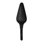 Forto F-10 Silicone Anal Plug with Pull Ring Large Black - Image 3