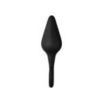 Forto F-10 Silicone Anal Plug with Pull Ring Medium Black - Image 3