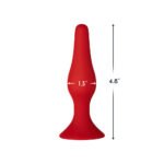 Forto F-11 Lungo Silicone Anal Plug Medium Red - Image 4