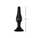 Forto F-11 Lungo Silicone Anal Plug Small Black - Image 4