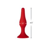 Forto F-11 Lungo Silicone Anal Plug Small Red - Image 4