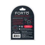 Forto F-12 Liquid Silicone Cockring 35mm Black - Image 6