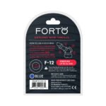 Forto F-12 Liquid Silicone Cockring 35mm Blue - Image 6