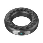 Forto F-15 Rechargeable Silicone Vibrating Cock Ring – Black - Image 3
