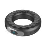 Forto F-15 Rechargeable Silicone Vibrating Cock Ring – Black - Image 4