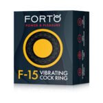 Forto F-15 Rechargeable Silicone Vibrating Cock Ring – Black - Image 6