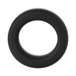 Forto F-19 Liquid Silicone 2-Tone Cockring Black/White - Image 5