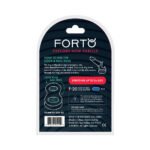 Forto F-20 Liquid Silicone Cock Ring & Ball Stretcher Large Blue - Image 5
