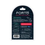Forto F-20 Liquid Silicone Cock Ring & Ball Stretcher Small Blue - Image 5