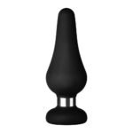 Forto F-21 Tear Drop Silicone Anal Plug Large Black - Image 2