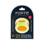 Forto F-22 Liquid Silicone Cock & Ball D-Ring Large Glow