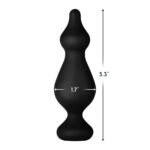 Forto F-30 Pointer Silicone Anal Plug Large Black - Image 4