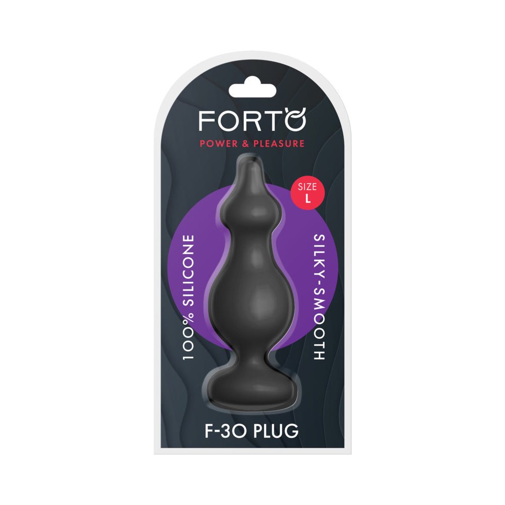forto-f-30-pointer-silicone-anal-plug-large-black Forto F-30 Pointer Silicone Anal Plug Large Black - Image 1