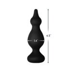 Forto F-30 Pointer Silicone Anal Plug Medium Black - Image 4