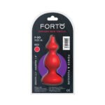 Forto F-30 Pointer Silicone Anal Plug Medium Red - Image 5