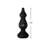 Forto F-30 Pointer Silicone Anal Plug Small Black - Image 4