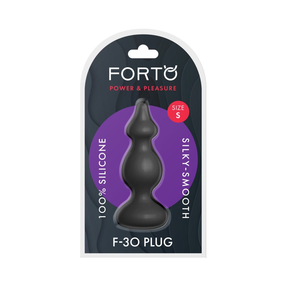 forto-f-30-pointer-silicone-anal-plug-small-black Forto F-30 Pointer Silicone Anal Plug Small Black - Image 1