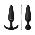 Forto F-31 Silicone Anal Plug Medium Black - Image 5