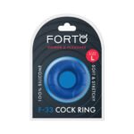 Forto F-33 Liquid Silicone Cockring Large Blue
