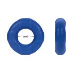 Forto F-33 Liquid Silicone Cockring Medium Blue - Image 5