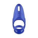 Forto F-48 Rechargeable Silicone Perineum Vibrating Cock Ring – Blue - Image 5