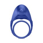 Forto F-48 Rechargeable Silicone Perineum Vibrating Cock Ring – Blue - Image 7