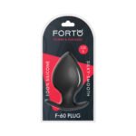 Forto F-60 Spade Silicone Anal Plug Large Black