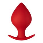 Forto F-60 Spade Silicone Anal Plug Large Red - Image 2