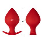Forto F-60 Spade Silicone Anal Plug Large Red - Image 5