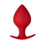 Forto F-60 Spade Silicone Anal Plug Medium Red - Image 2