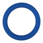 Forto F-64 Wide Liquid Silicone Cockring Large Blue - Image 2