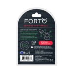 Forto F-64 Wide Liquid Silicone Cockring Large Blue - Image 6