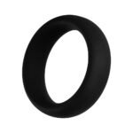 Forto F-64 Wide Liquid Silicone Cockring Medium Black - Image 4