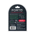 Forto F-64 Wide Liquid Silicone Cockring Medium Black - Image 6