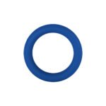 Forto F-64 Wide Liquid Silicone Cockring Small Blue - Image 2