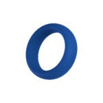 Forto F-64 Wide Liquid Silicone Cockring Small Blue - Image 4