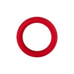 Forto F-64 Wide Liquid Silicone Cockring Small Red - Image 2