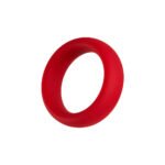 Forto F-64 Wide Liquid Silicone Cockring Small Red - Image 4