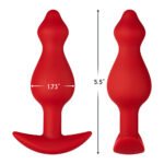 Forto F-78 Pointee Silicone Anal Plug Large Red - Image 5
